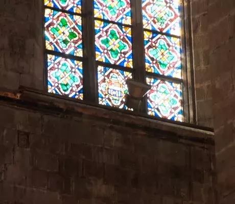 Escudo Barça en Santa Maria del Mar